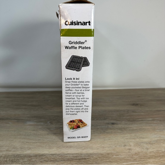 Cuisinart GR-WAFP Griddler Waffle Plates Accessory Accessory 2Metal Pieces NOB - Picture 8 of 12